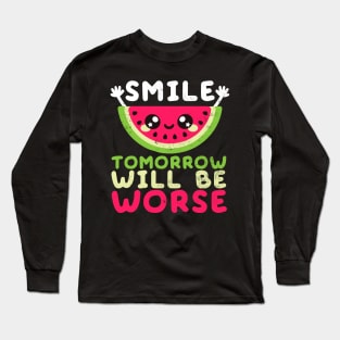 Watermelon smile Long Sleeve T-Shirt